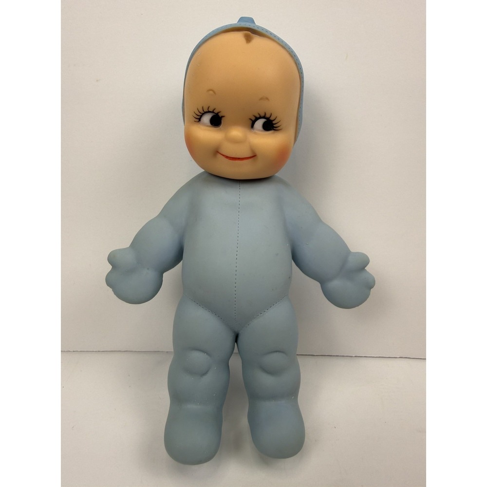 Kewpie Rose O'Neill Cameo 7.75" Ragsy Blue 1963 WORKING SQUEAKER VINTAGE